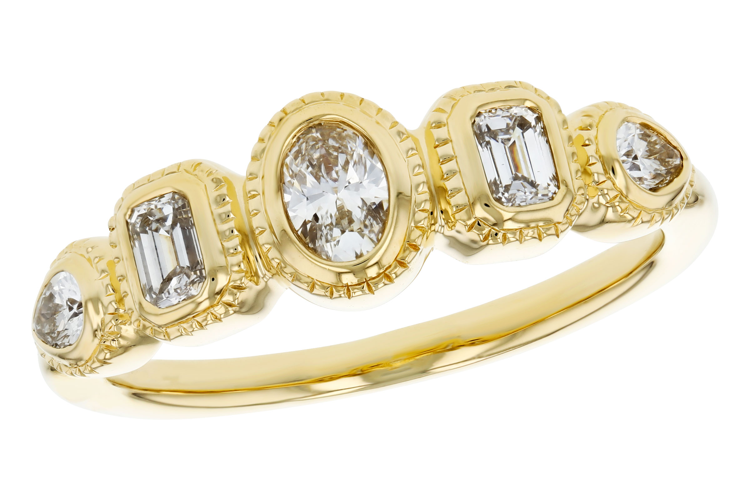 M285-02063: LDS DIA RG .50 TW FANCY CUT DIAMONDS