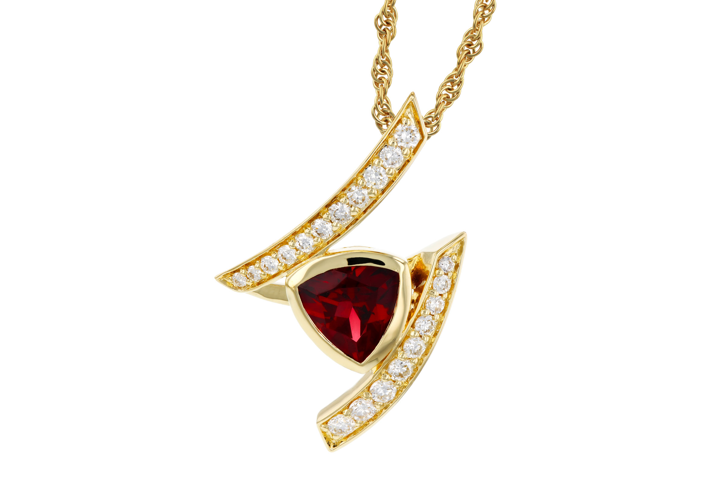 M285-02954: NECKLACE .84 GARNET 1.03 TGW (6MM GAR)